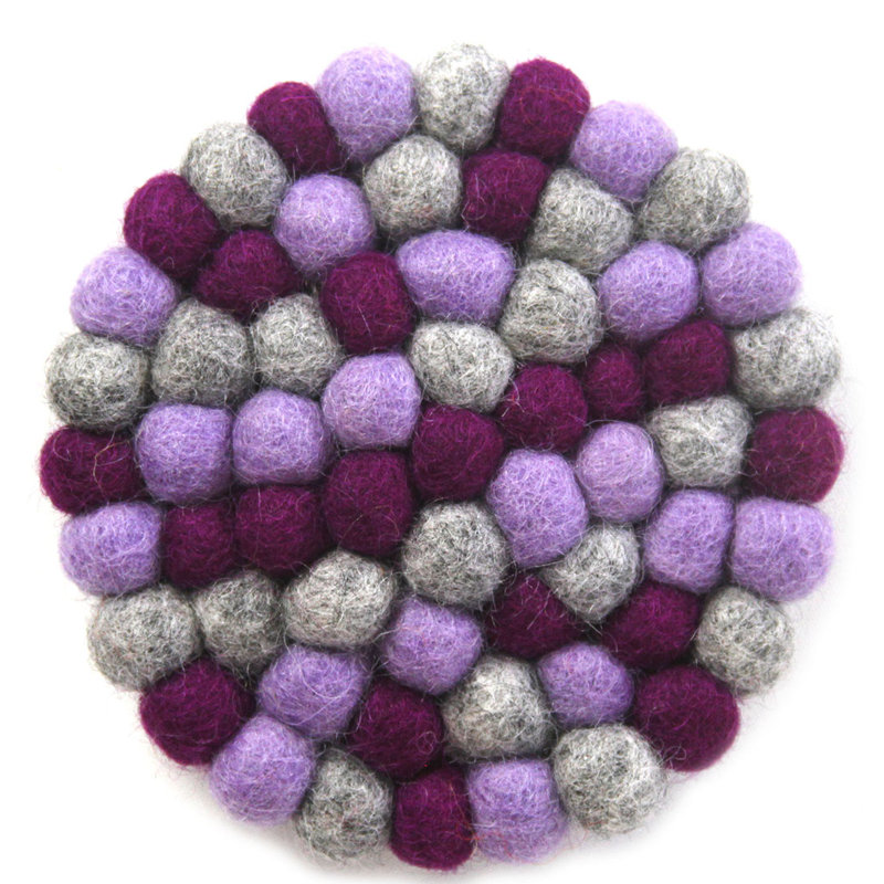 Round 1 Piece Trivet, Purple
