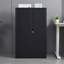 Armoire de rangement en métal durable avec portes verrouillables, tablette réglable et pliage facile pour la maison, le bureau et le garage