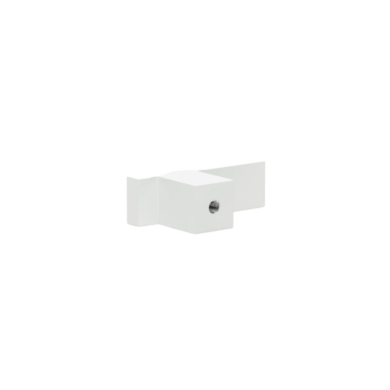 2" Length Bar Knob, Snow (White)