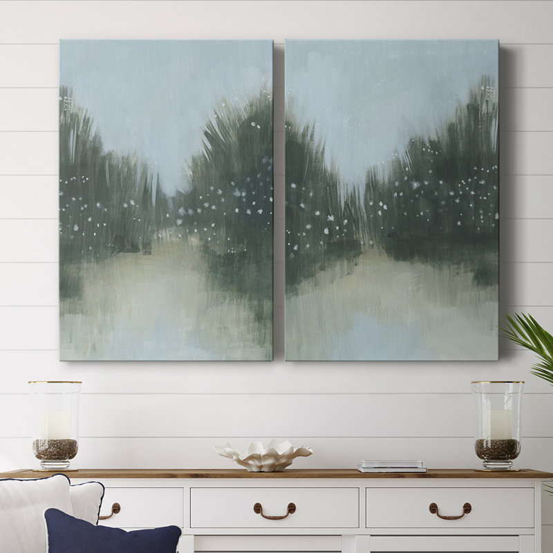 «Marsh Morning Fog I», toile tendue avec châssis - Prêt à accrocher, H 36 po x l 48 po