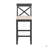Rectangular Wood Bar Height Dining Set Kitchen Breakfast Nook With 2 Chairs