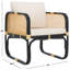 Chaise d'appoint avec coussin Breyanne-965780712