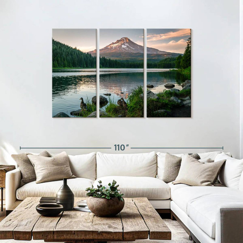 Alvord Mt Hood depuis le lac Trillium, H 48 po x l 74 po
