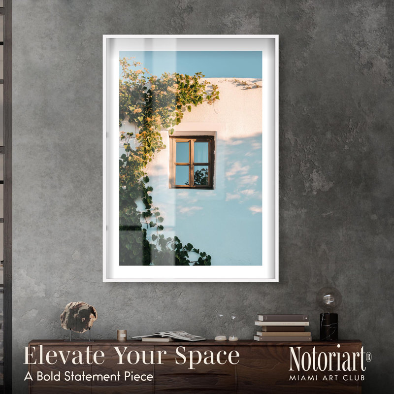 Sun Whisper I Shadowbox Print Travel Art Prints by Notoriart, White Frame, 37 x 55, 55" H x 37" W, White