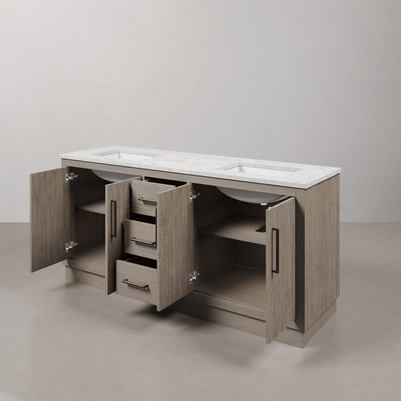 Hugo 72'' W Double Vanity, Oil rubbed bronze, 72"