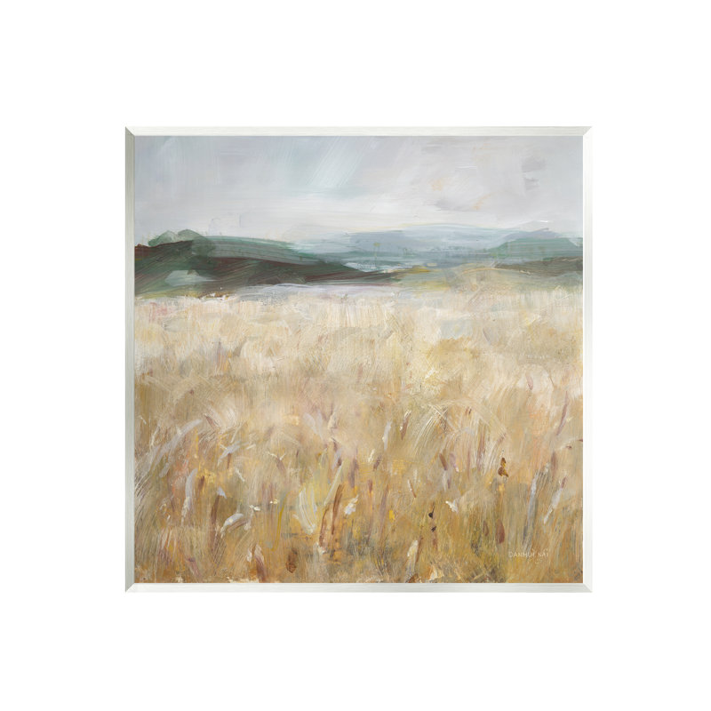 «Wheat Field Landscape On MDF» par Danhui Nai, reproduction