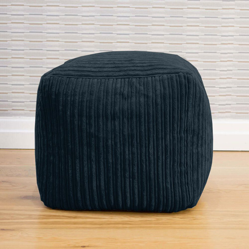 rucomfy Beanbags Corduroy Cube Footstool Bean Bag. Home Decor Accessories for Living Room, Lounge and Bedroom. Modern Furniture Square Pouffe. Machine Washable. 38 x 38 x 38cm
