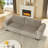 Upholstered 2-in-1 Convertible Sleeper Sofa with Cushions and Storage-118327309
