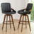 Modern Leather Upholstered Swivel Counter & Bar Stools-10486104-10486106