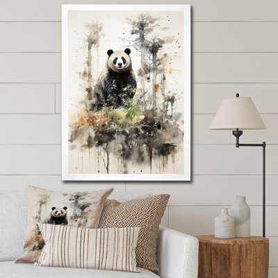 «Terrilynne Asian Art Bear Sumi I», reproduction sur toile