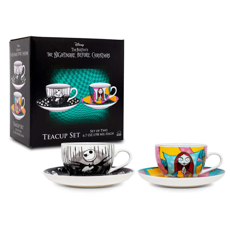 Ceramic Teacup and Saucer