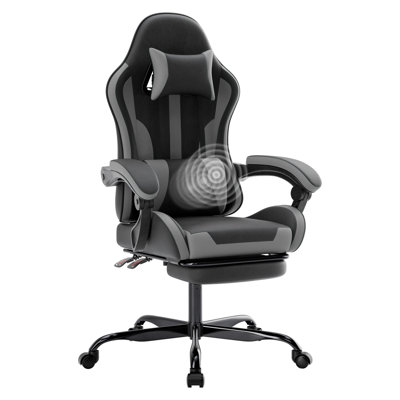 Chaises de bureau modernes et ajustables, structure en acier, noir et gris, pour bureau à domicile