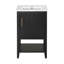 Meuble-lavabo moderne de 20 po avec lavabo en céramique, porte et tiroirs à fermeture en douceur, tablette ouverte-1442405295