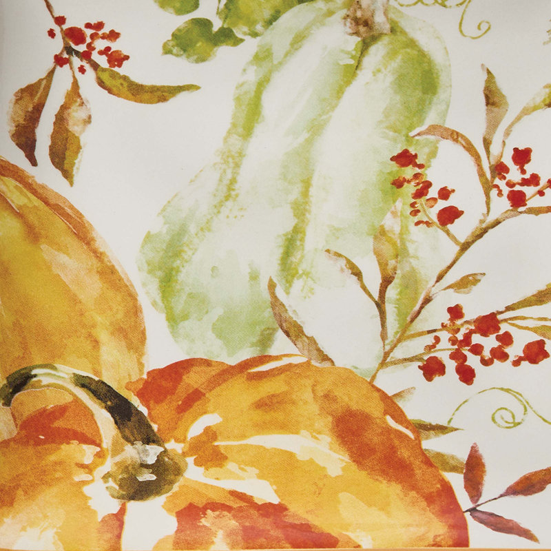 Fall Festival Orange Salad Plate Set Of 4
