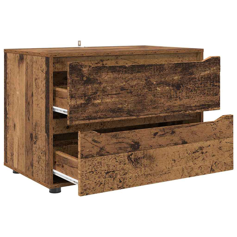 80 cm W Chest of Drawers, Old Wood