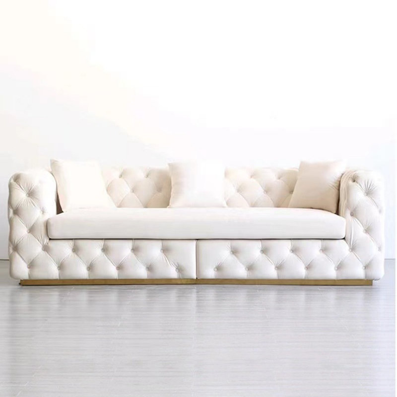 Italian White Simple Sofa