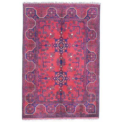 Ultramarine Rose Bokara 3'4" x 4'11"