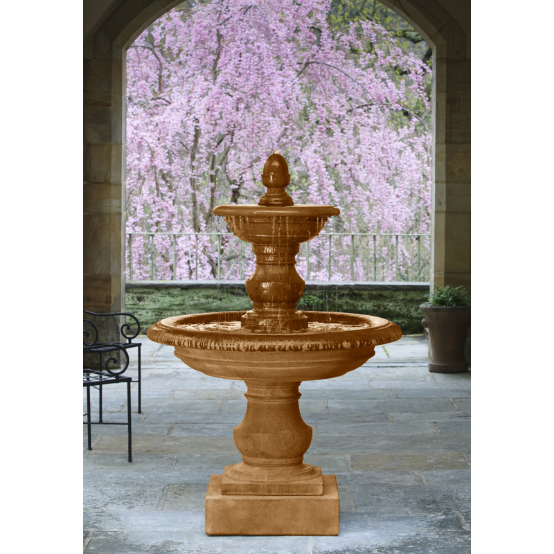 Fontaine en béton San Pietro, Travertin