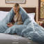 Housse de couette en microfibre Bed Bed - ensemble de literie extra doux en coton prélavé (ensemble de 3)-1558598730-1558598734