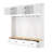 94.5'' H X 98.8'' W Large Hall Tree With 2 Cabinets, 8 Hooks & Bench – Entryway Storage