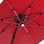 Parasol en porte-à-faux éclairé avec manivelle 118 po Giselle-98748141