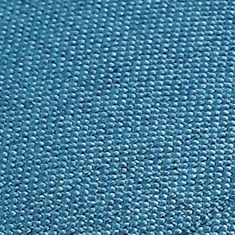 Banc bleu tendance avec coussin et tablette en chêne