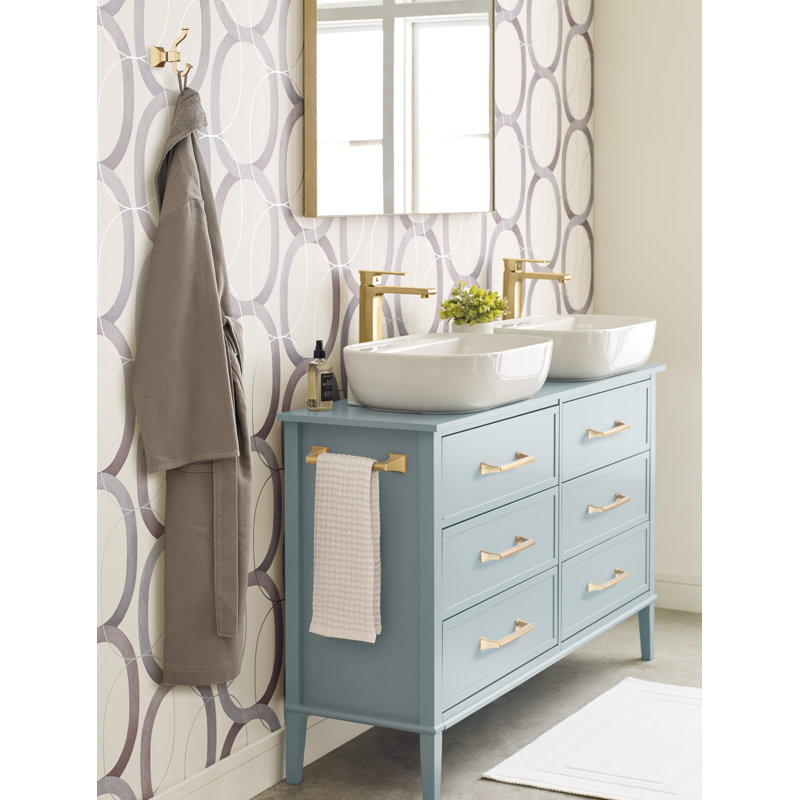 Barre à serviettes Mulholland, H 10,75 po x l 10,75 po x P 2,81 po, Bronze champagne