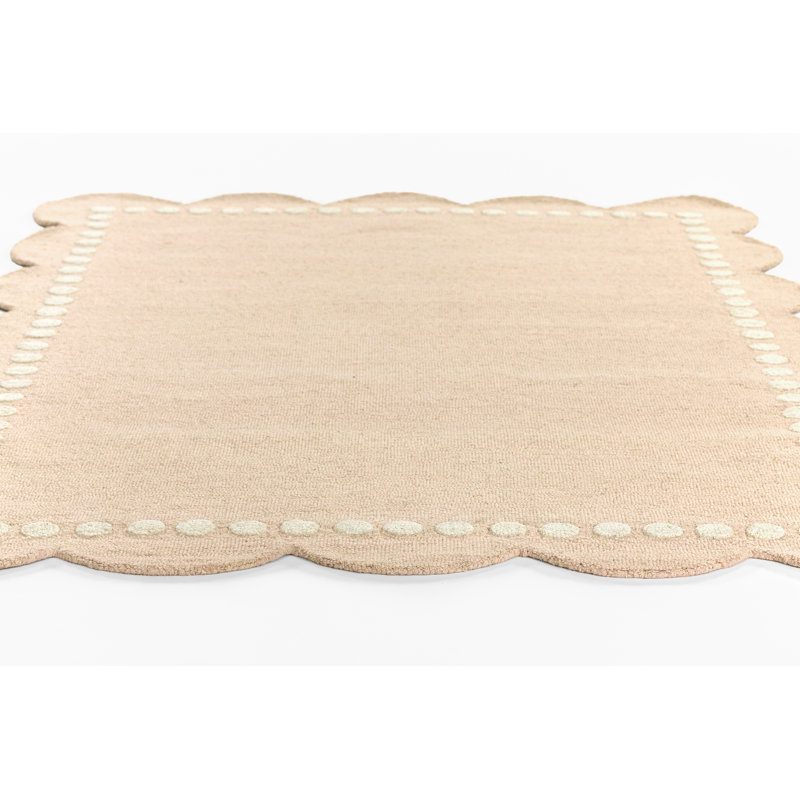 Momeni Lily Hand Tufted Wool Solid Pink Area Rug 7'10" X 9'10", Rectangle 7'10" x 9'10"