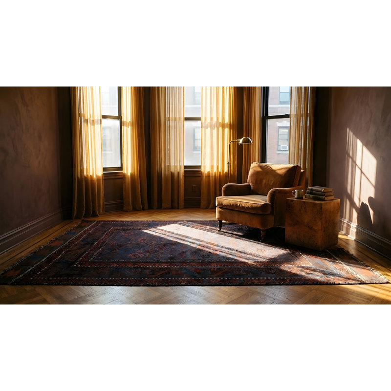Tapis tribal à motif géométrique afghan Baluch