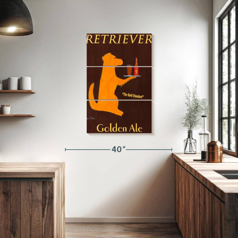 Yarlin Retriever Golden Ale, H 38 po x l 24 po
