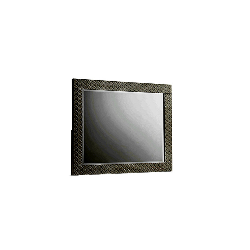Miroir de style moderne en bois blanc Blanca