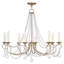 Lustre classique à 8 lumières de style bougie avec détails en cristal Fabio-1592067914