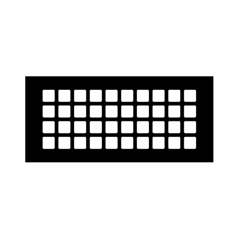 Grille de plancher Reggio, 4 po x 10 po, Bronze huilé