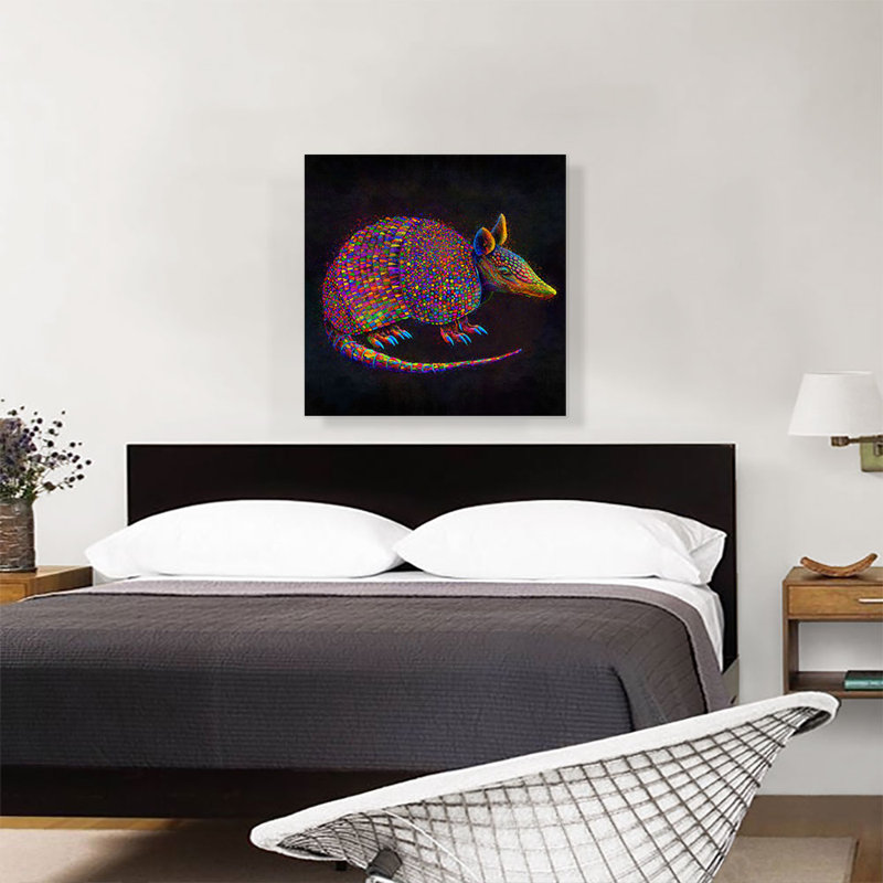 " Armadillo ", 26" H x 26" W x 1.5" D