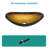 Bathroom Artistic Tempered Glass Vessel Bathroom Sink With Chrome Pop-Up Drain, Silver Boat Shape Bathroom Sink Above Counter (No Faucet)