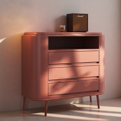 Minimalist Modern Solid Wood Entryway Cabinet
