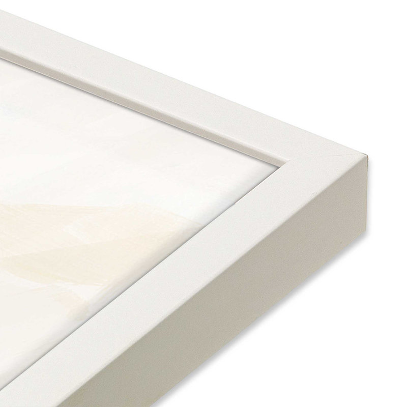 «Cloud-Kissed Landscape II», reproduction sur toile, H 21,5 po x l 21,5 po, Cadre ouvert à coins ouverts, blanc opaque
