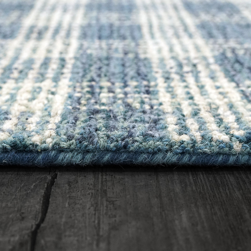 Carreon Wool Plaid Indoor Rug, Rectangle 3'3" x 5'3"