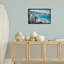 Cadre flottant Busy Summer Beach Town, design par LSR Design Studio-508137517-508137516