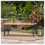 Banc en bois industriel et métal Zion