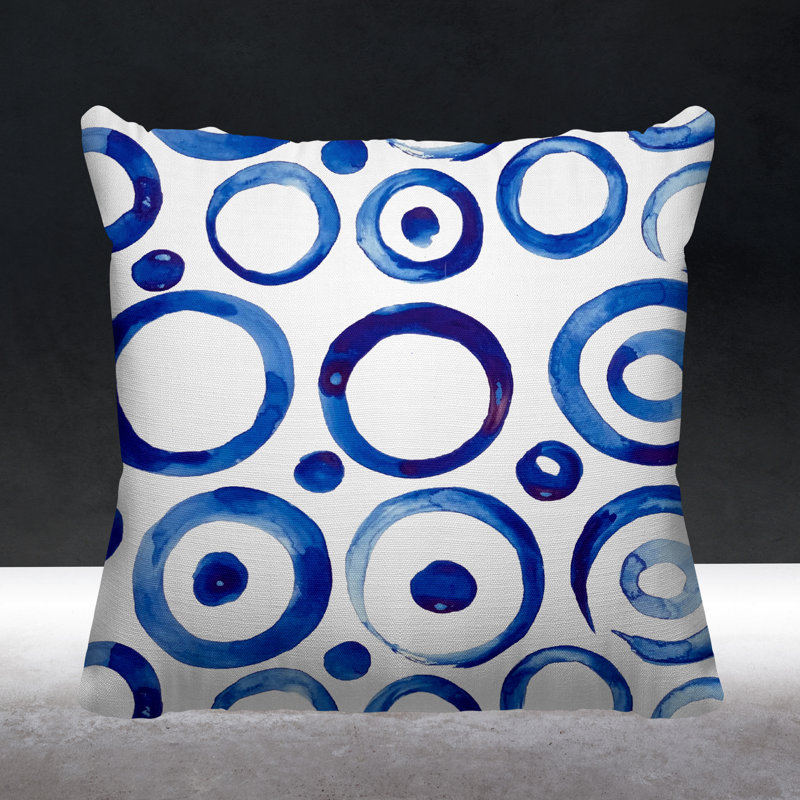 Elden Geometric Outdoor Reversible Throw Pillow, 19W" x 19H"