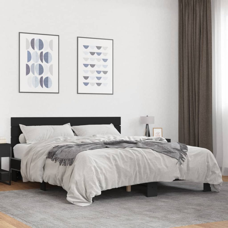 Meynell Bed, Black, 120 x 200 cm