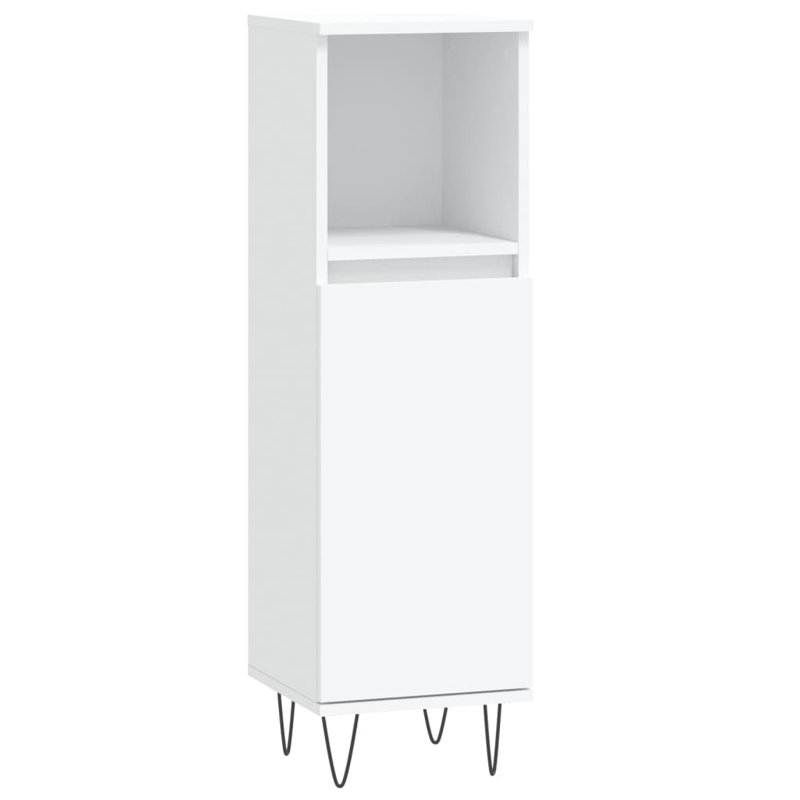 Huard Freestanding Linen Cabinet, White