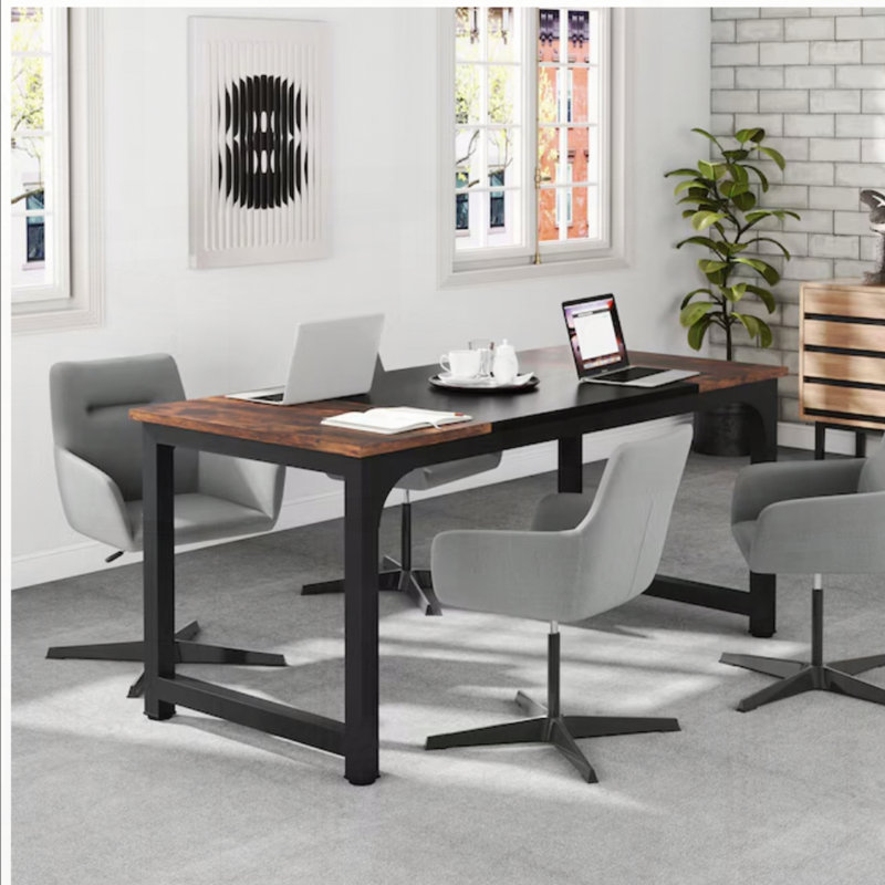 Mobilier de bureau d'ordinateur, H 29,53 po x l 70,87 po x P 31,50 po