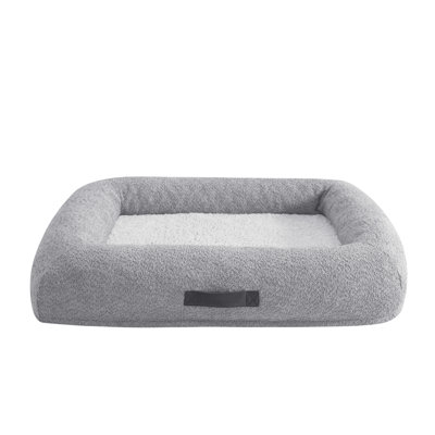 Arlee Home & Pet Bumper Box Memory Foam Pet Bed