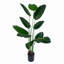 Faux Palm and evergreen Plant in Plastic Pot Liner-101685133