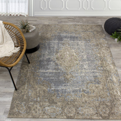 Tapis bleu / gris Sutere