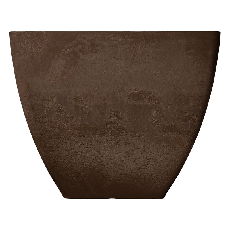 Pot à fleurs en composite Murtagh, Chocolat
