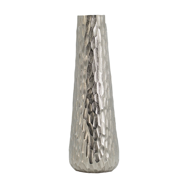 Metal Table Vase, 19.3" H x 6.3" W x 6.3" D