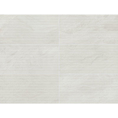 Carreau mural en céramique cannelé 12 x 24 Daltile Bryne (8 pièces par carton) (15,56 pieds carrés par carton)